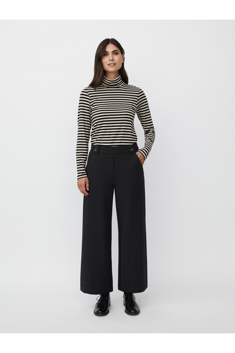 MaPaxora Cropped Wide Leg Pants, Alternate, color, Black