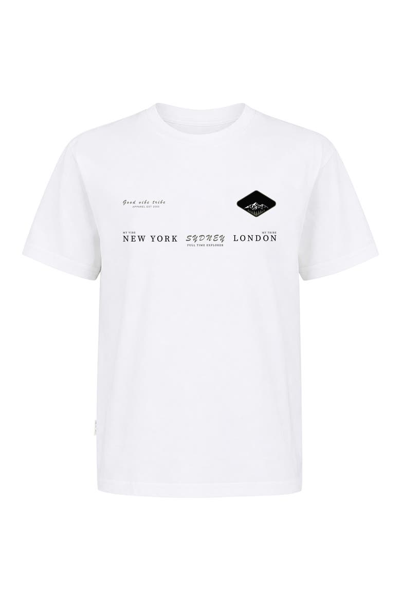 Kids' Sydney Graphic T-Shirt, Main, color, OFF WHITE
