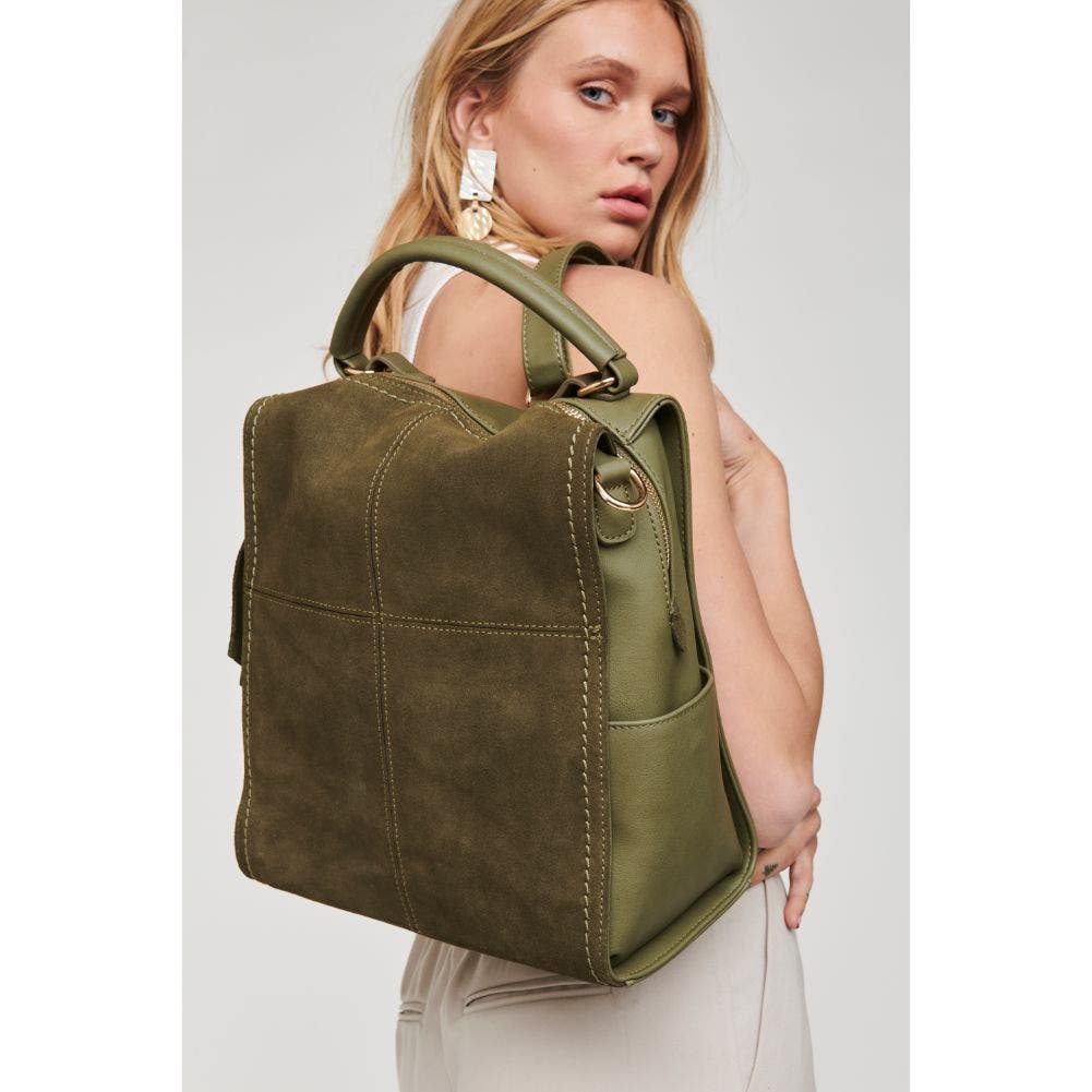 MODA LUXE Brette Backpack, Alternate, color, Olive