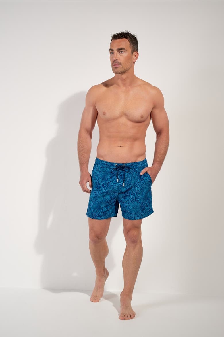 Panarea Beach Boxer, Alternate, color, Blue Print