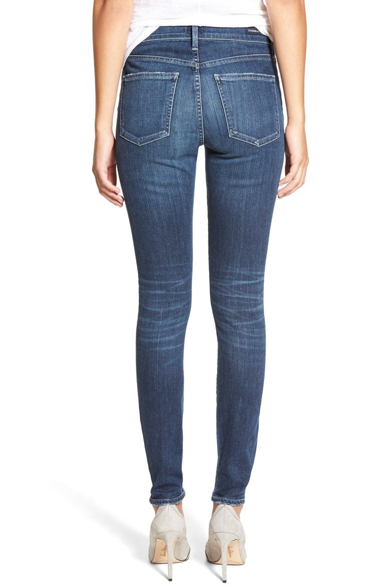 Rocket High Waist Skinny Jeans, Alternate, color, ALBION