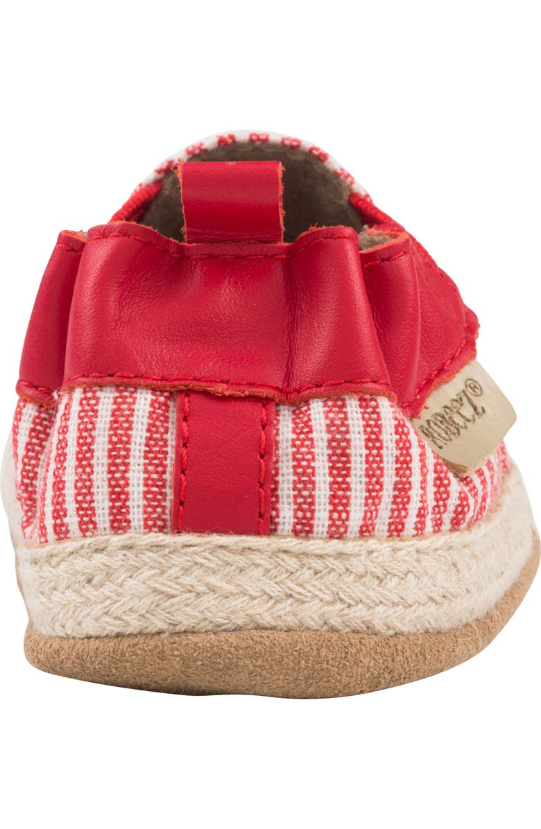 Robeez<sup>®</sup> Waverly Stripe Espadrille Crib Shoe, Alternate, color,