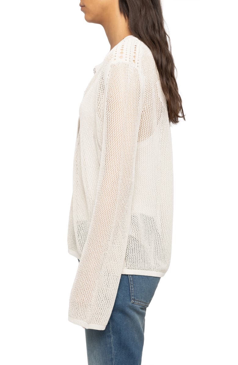 Zadig & Voltaire Mandala Angel Wings Logo Sweater, Alternate, color, Vanille
