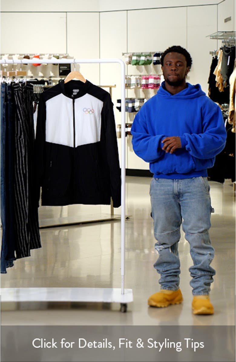 Men's Fanatics Branded Black Olympic Games Elevated Full-Zip Track Jacket, sales video thumbnail