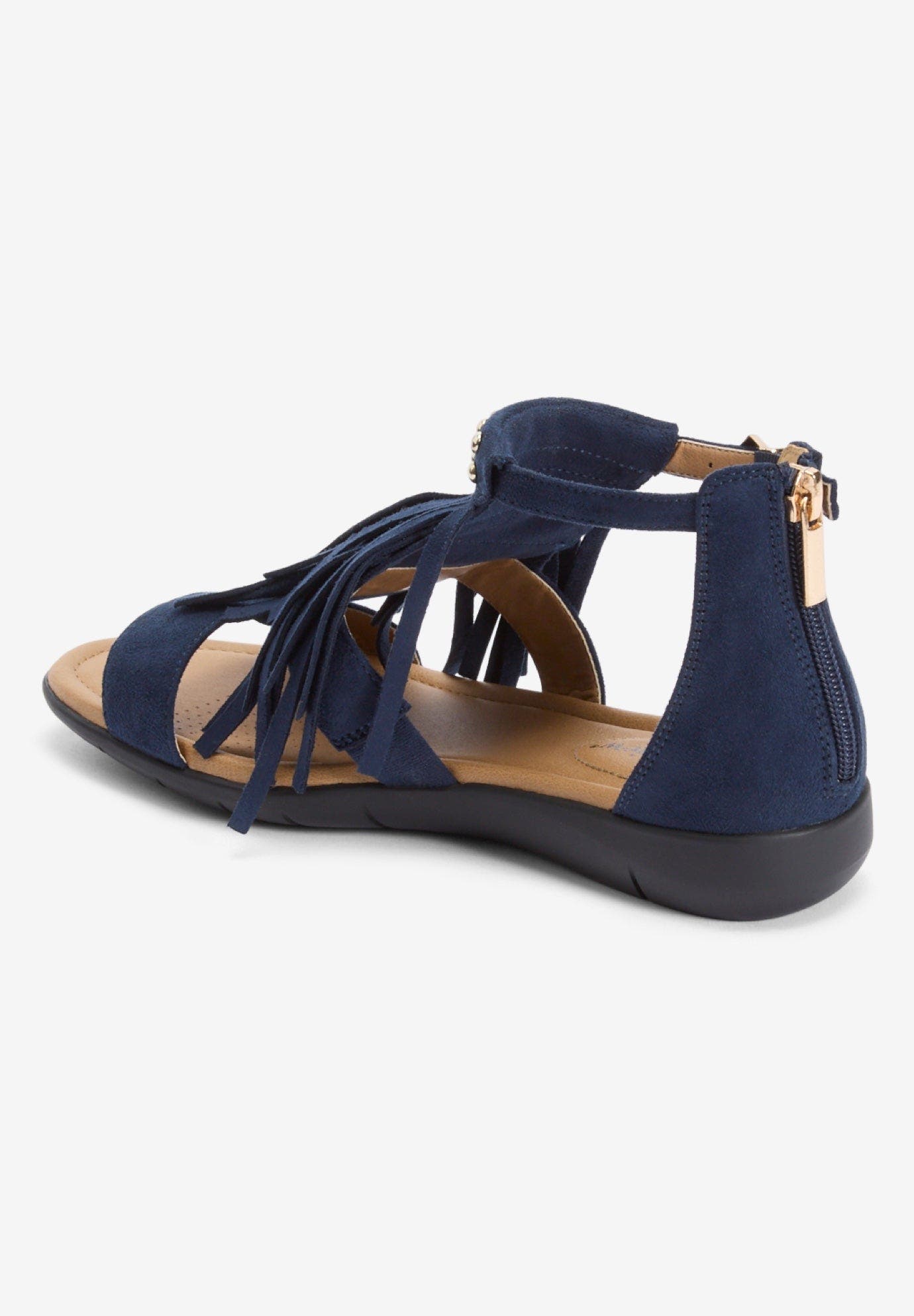 Comfortview The Carmella Sandal, Alternate, color, Navy