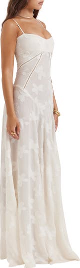 Seren Blush Lace-Up Back Gown