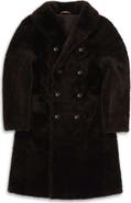 Fortela Perce Shearling Double-Breasted Coat