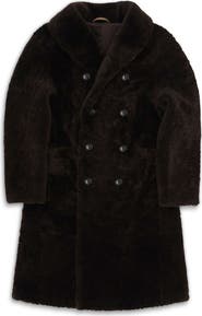 Fortela Perce Shearling Double-Breasted Coat