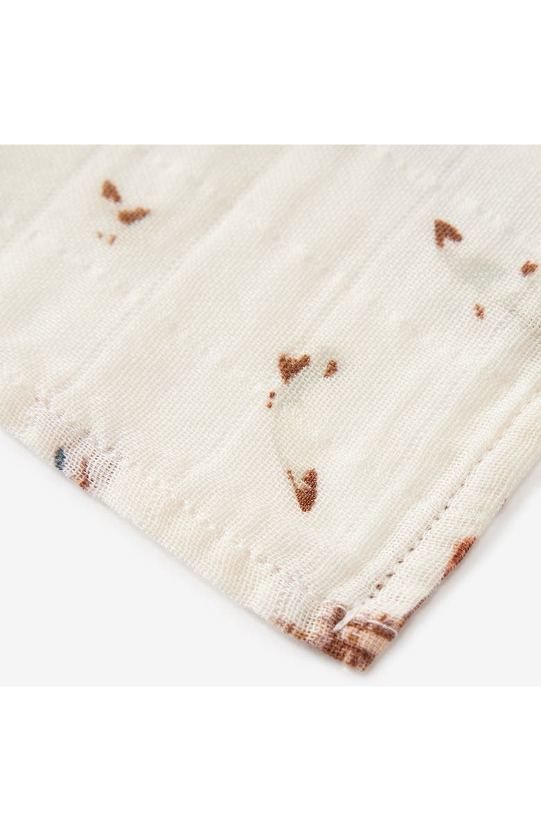 Milkbarn Organic Cotton Swaddle, Alternate, color, Sandcastle