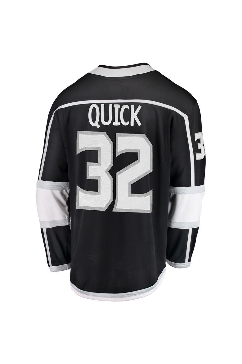 Youth Fanatics Branded Jonathan Quick Black Los Angeles Kings Home Breakaway Player Jersey, Alternate, color, Black