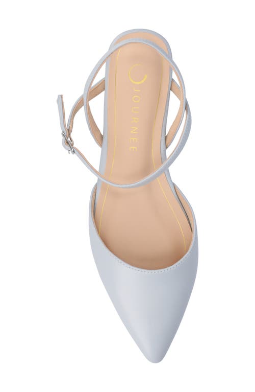 Shop Journee Collection Martine Supernatural Shades Slingback Flat In Blue