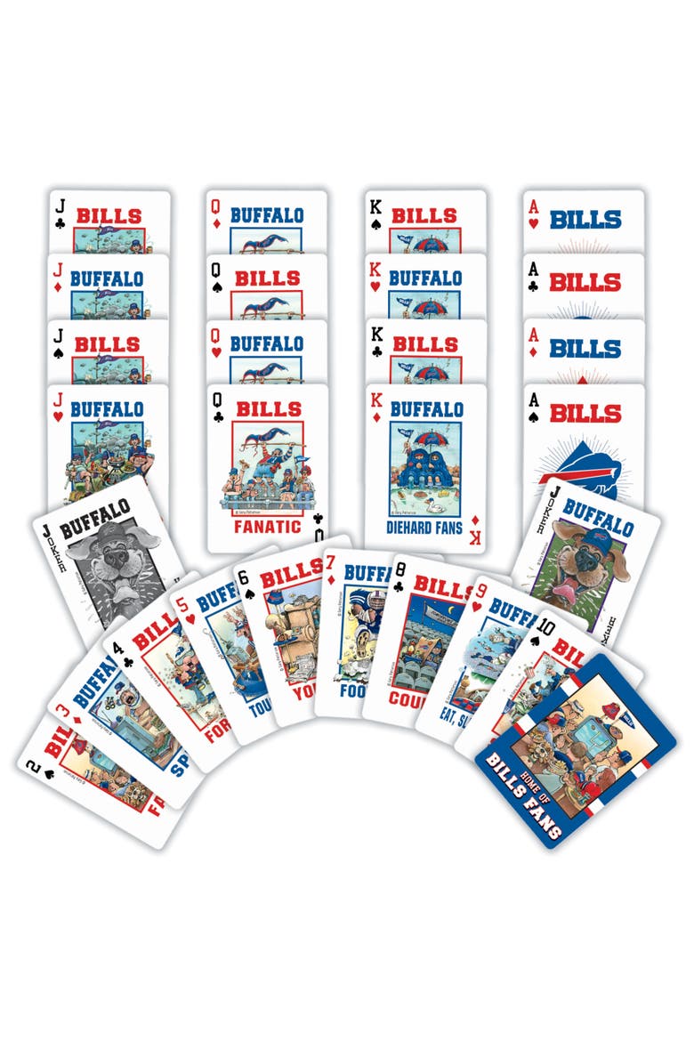 Buffalo Bills Fan Deck Playing Cards, Alternate, color, Multicolor
