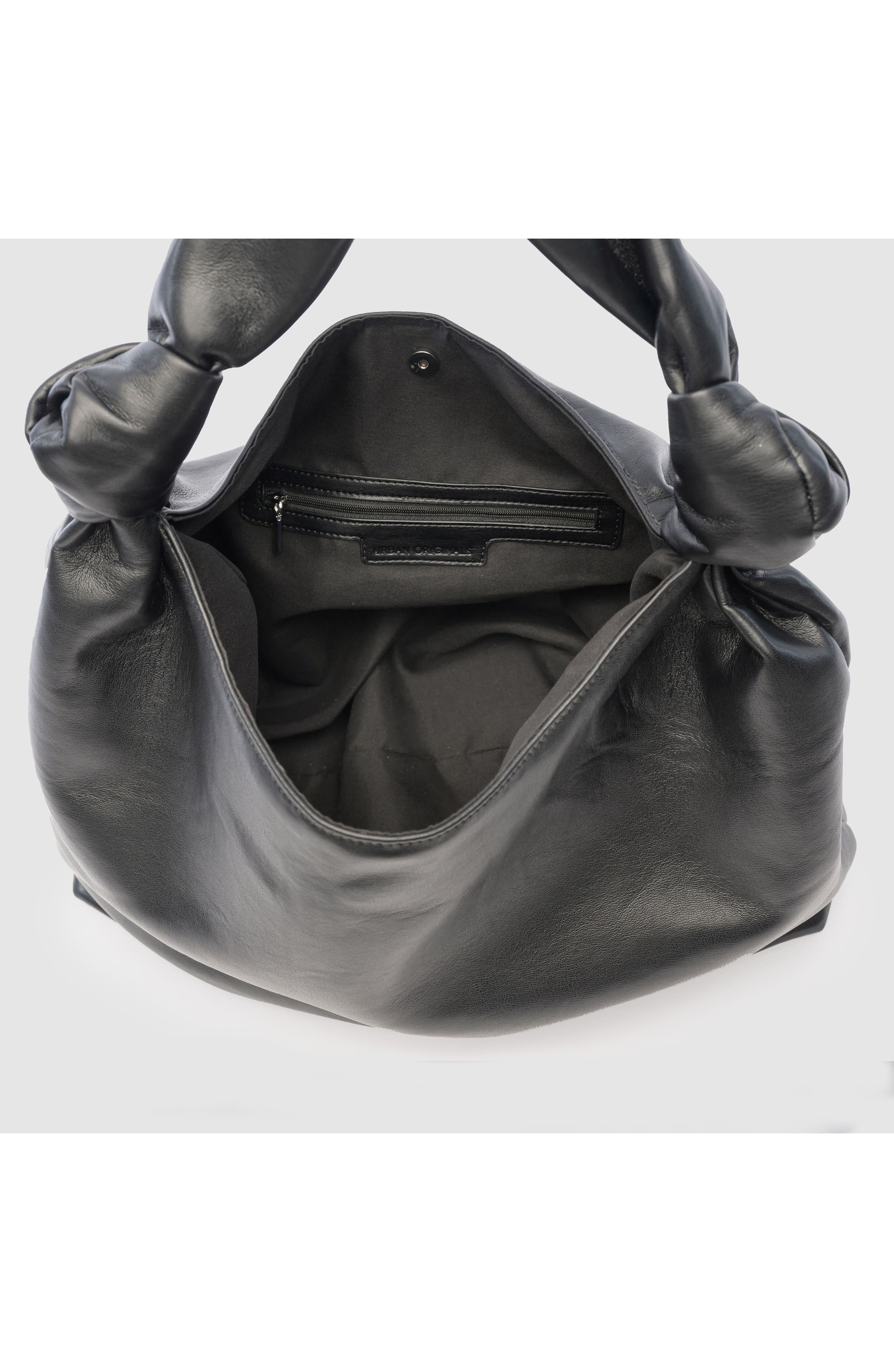 Urban Originals Knot Top Shoulder Bag, Alternate, color, Black