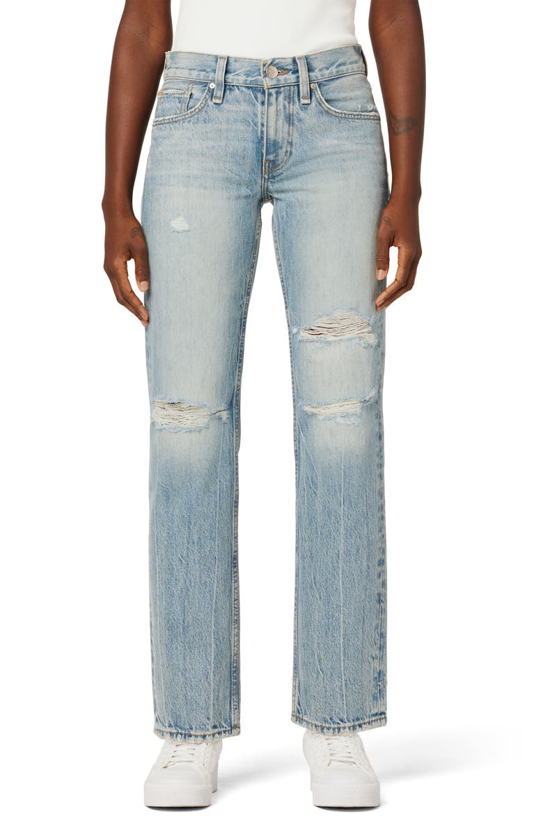 Hudson Jeans Jocelyn Ripped Low Rise Loose Straight Leg Jeans, Main, color, 