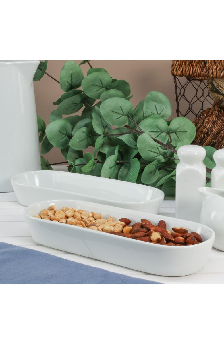 BIA Cordon Bleu Oslo Set of 2 Oblong Baking Dishes, Alternate, color, White