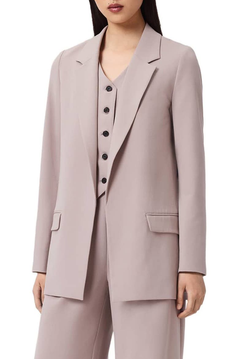 Aleida Long Blazer, Alternate, color, LILAC PURPLE
