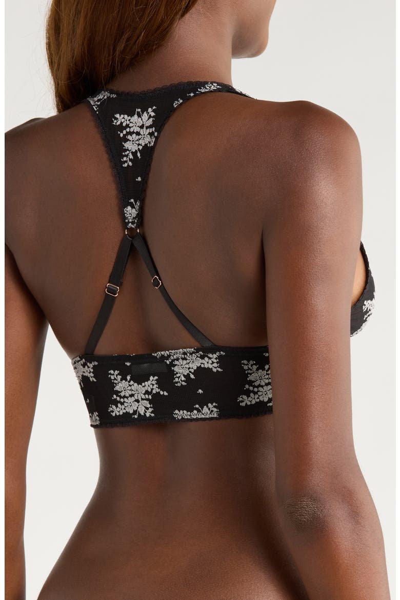 Talk About It Racerback Bralette, Alternate, color, BLACK COMBO