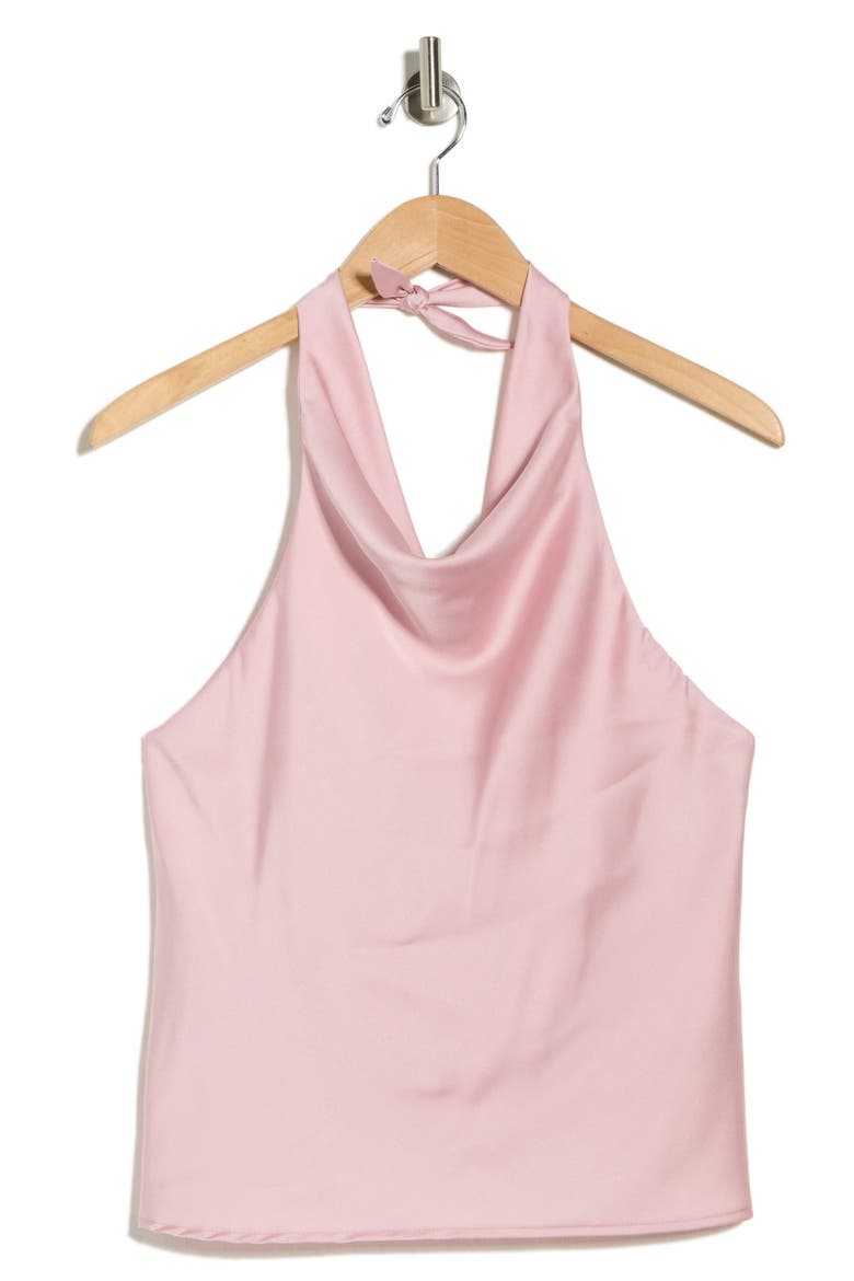 Satin Halter Top, Alternate, color, BABY PINK