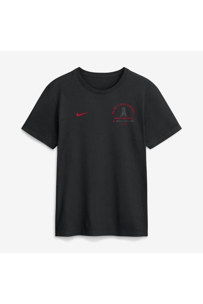 Men's Nike Black Los Angeles Angels Split Logo T-Shirt, Main, color, Black