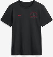 Nike Men's Nike Black Los Angeles Angels Split Logo T-Shirt
