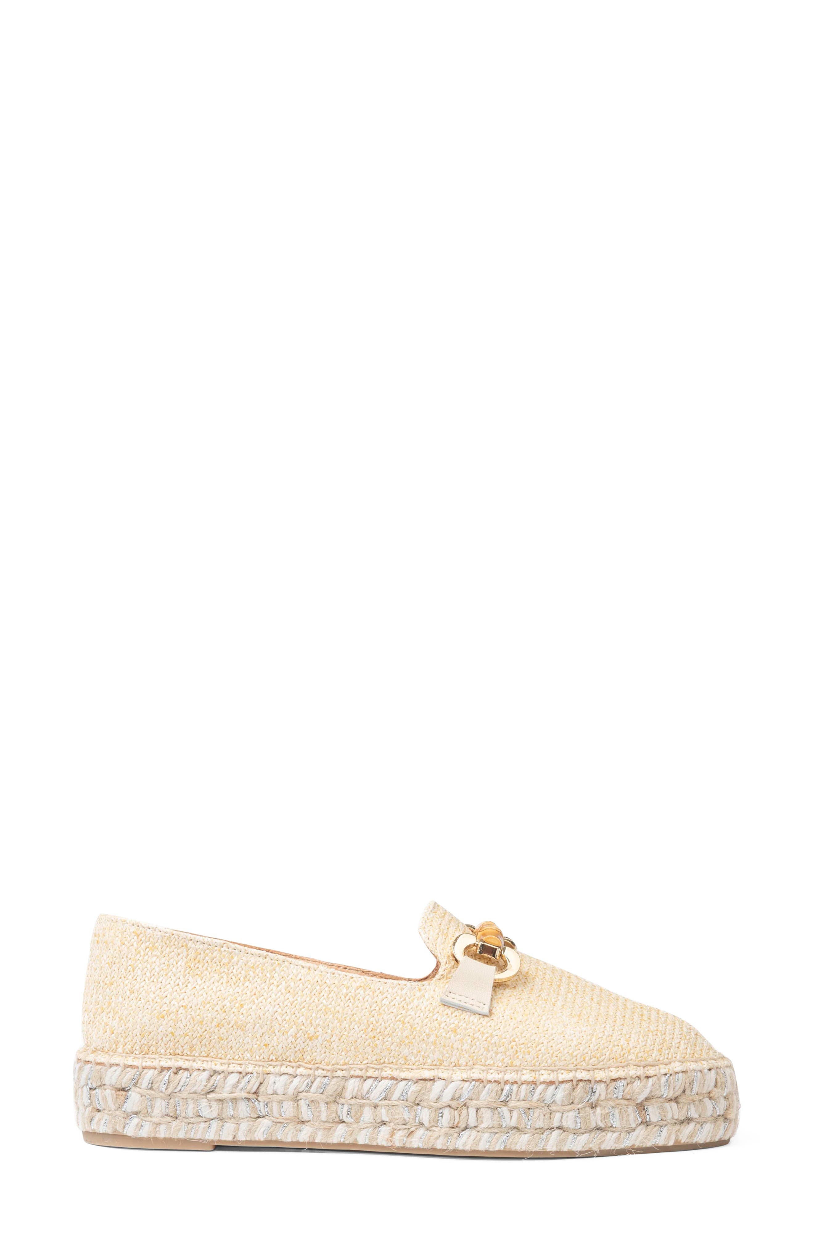 patricia green Avery Platform Loafer, Alternate, color, Beige Raffia