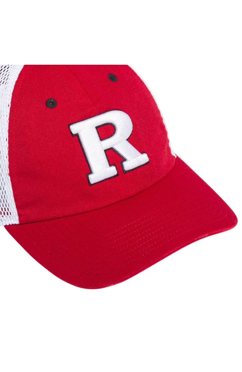 adidas Men's adidas Scarlet Rutgers Scarlet Knights Mascot Slouch Trucker Adjustable Hat, Alternate, color, Scarlet