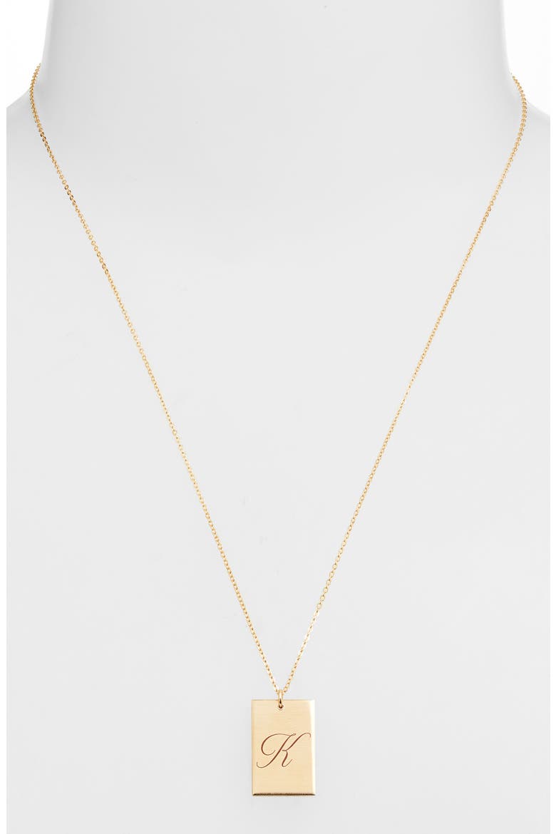 Stella Initial Pendant Necklace, Alternate, color, GOLD / K