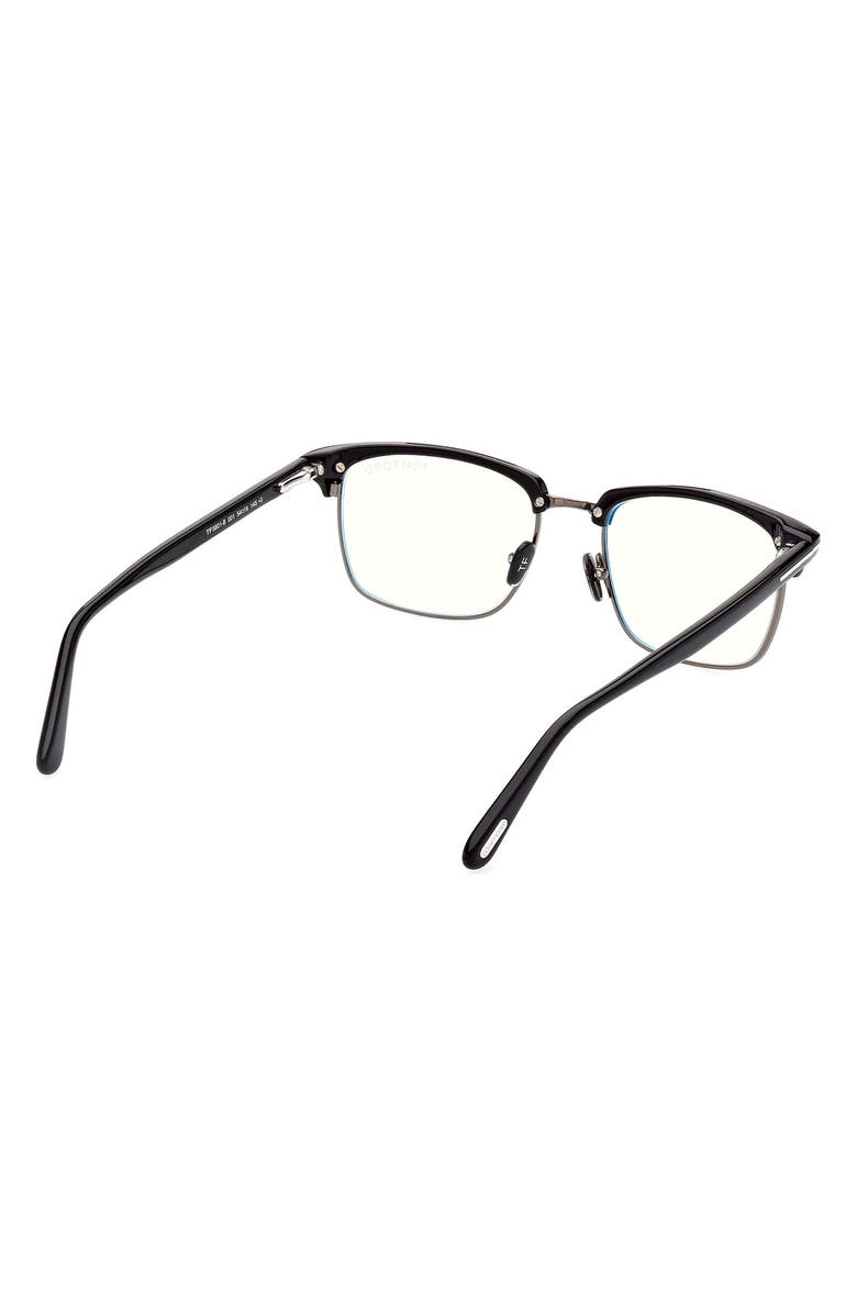 TOM FORD 54mm Browline Blue Light Blocking Glasses, Alternate, color,