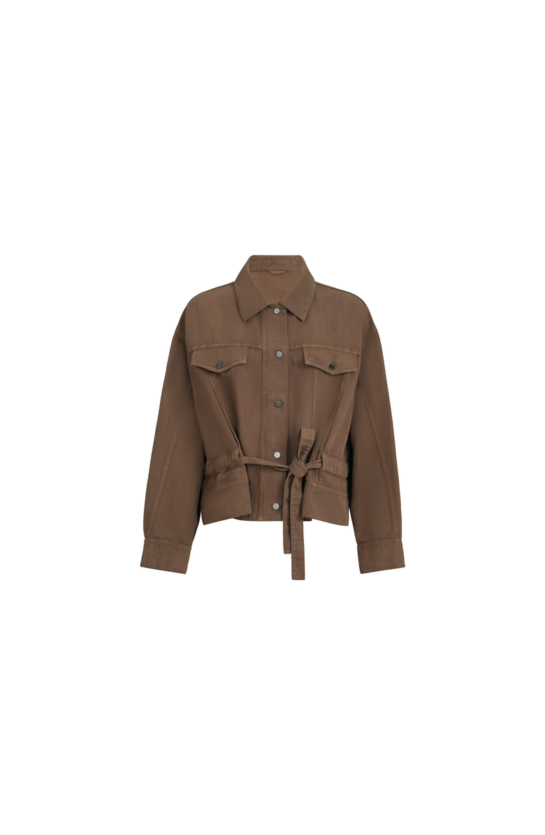 Brunello Cucinelli Garment-dyed cover outerwear jacket, Alternate, color, Cigar