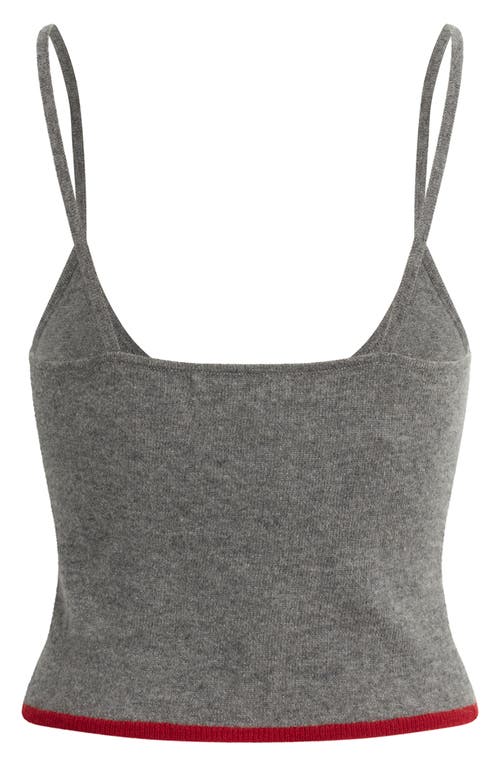 Favorite Daughter The Rebecca Cashmere Camisole Sweater In Gray