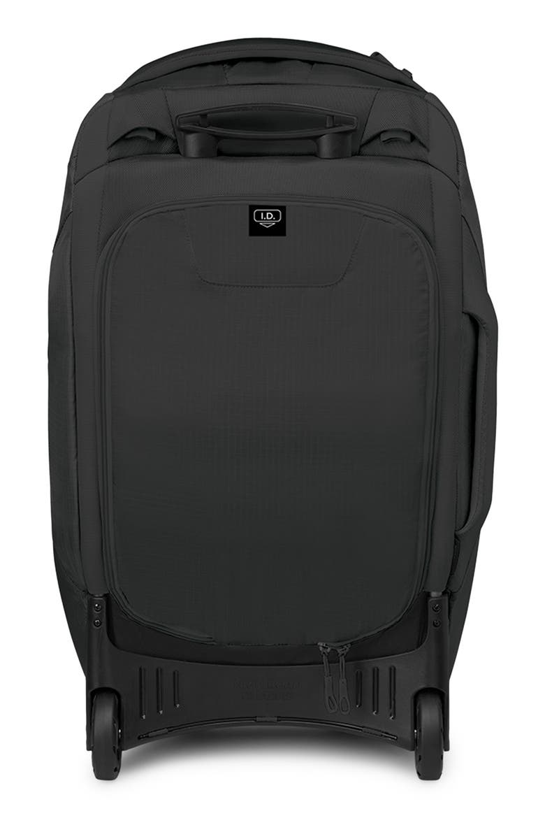 Sojourn 25-Inch 60-Liter Wheeled Recycled Nylon Travel Pack, Alternate, color, BLACK