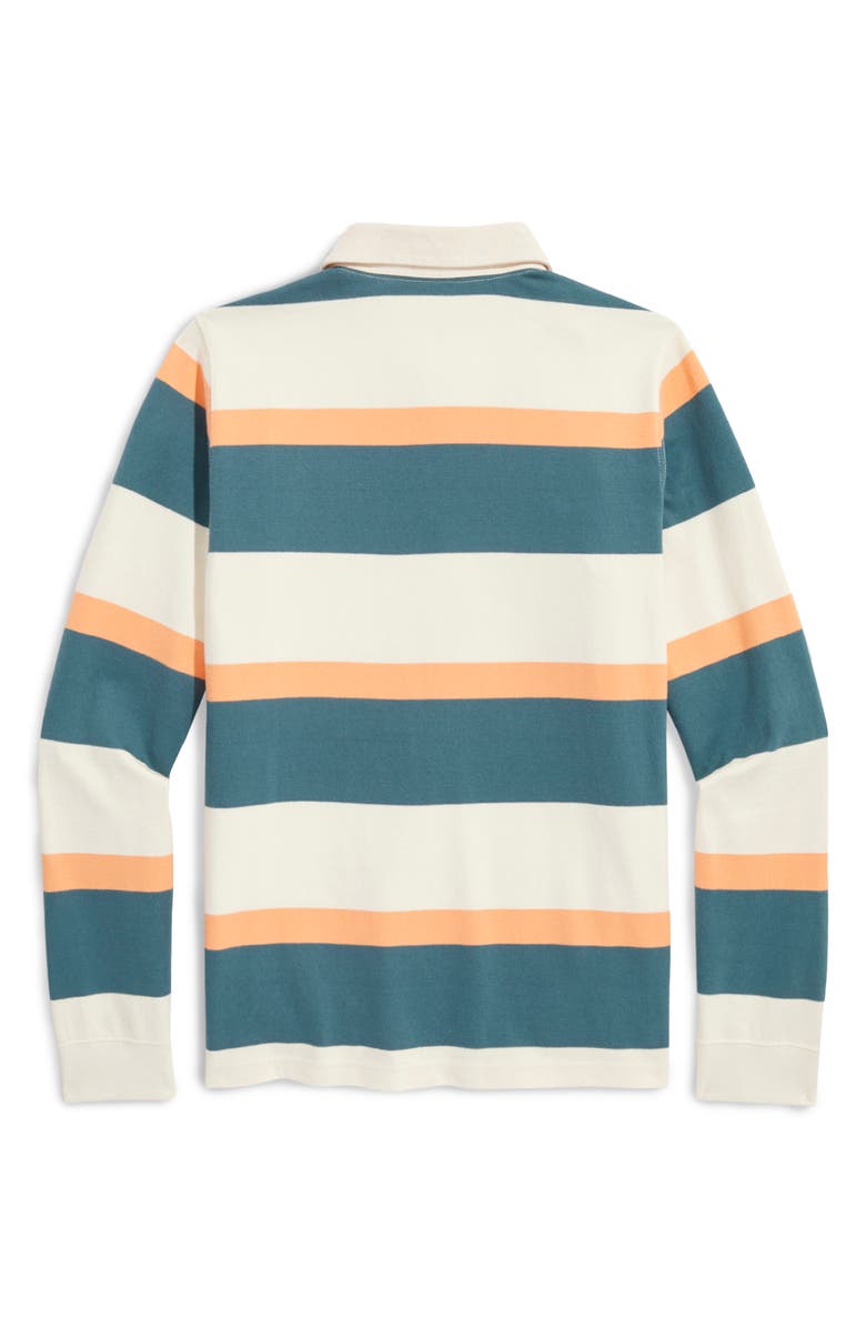 vineyard vines Kids' Stripe Organic Cotton Rugby Polo, Alternate, color,
