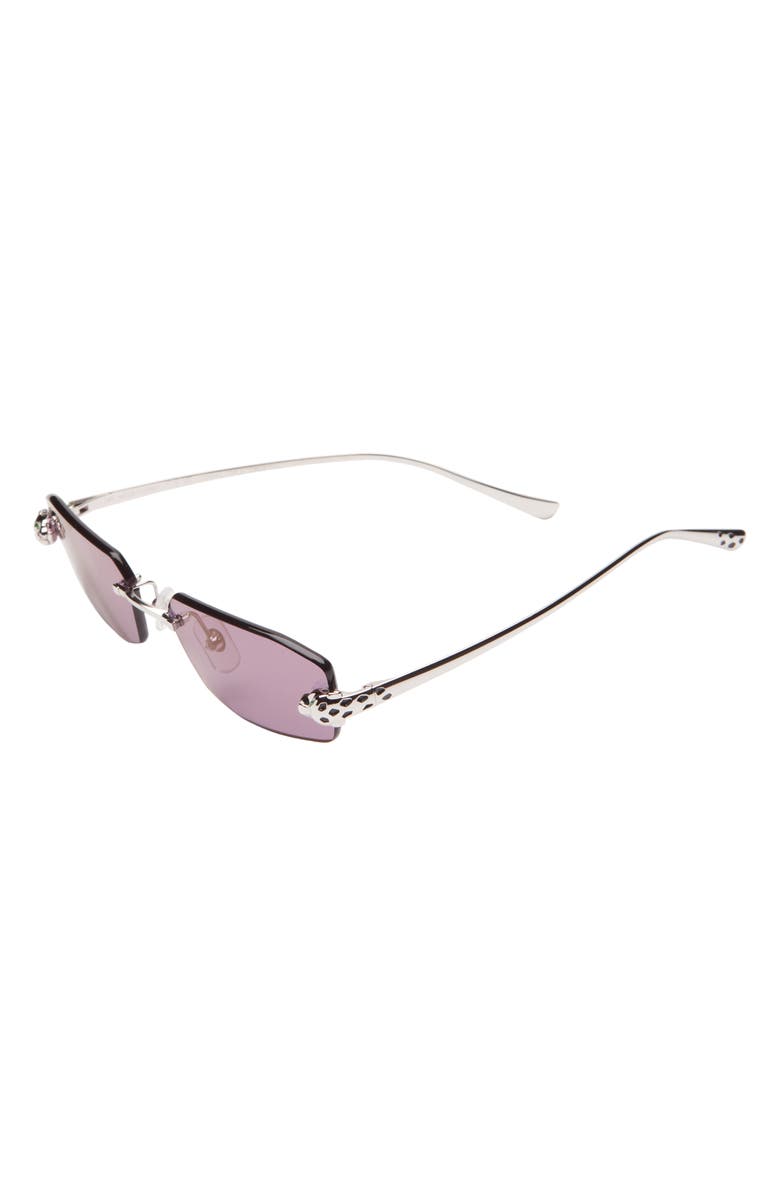 Cartier 56mm Geometric Sunglasses, Alternate, color, 