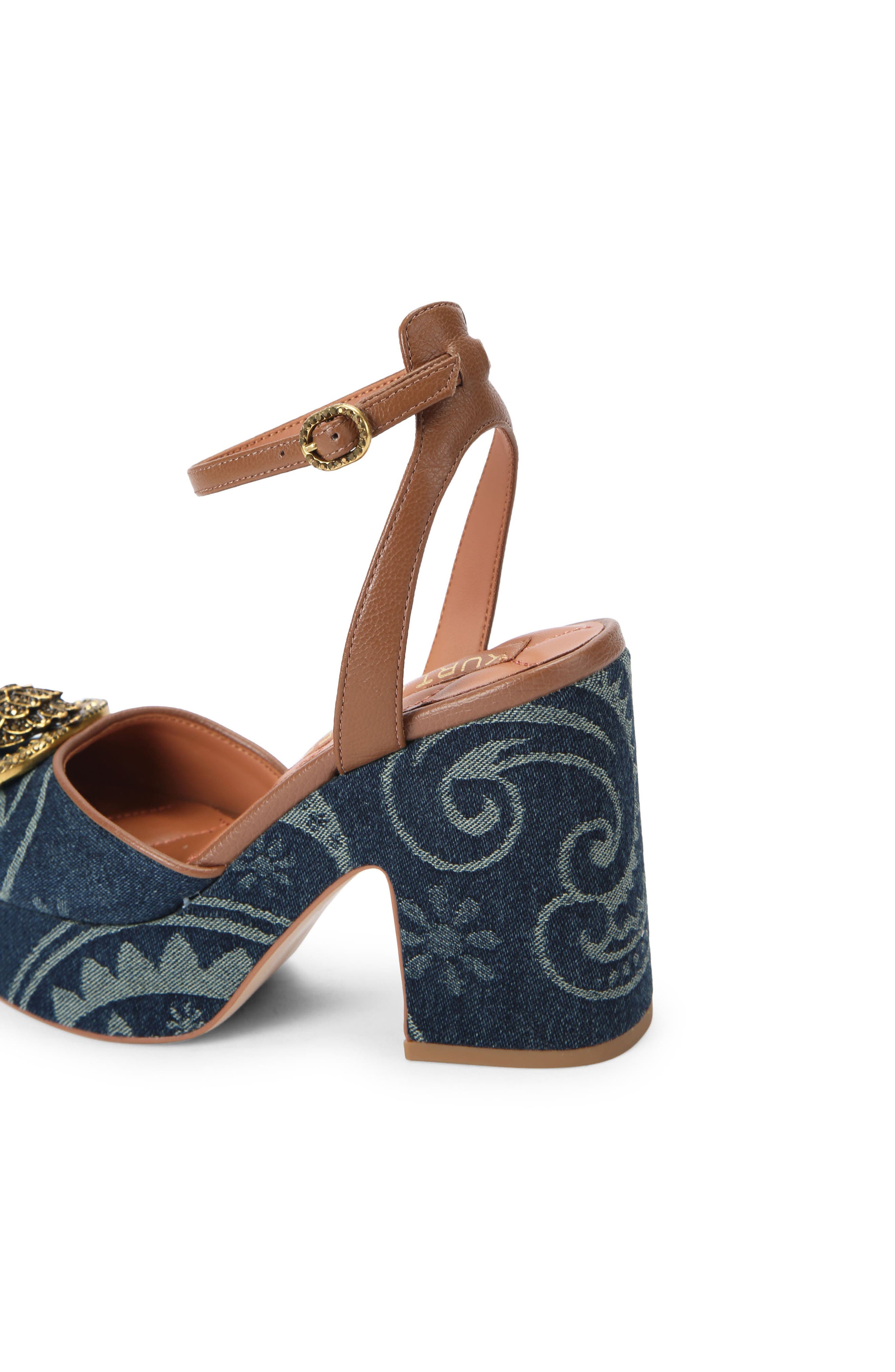 Kurt Geiger London Chelsea Ankle Strap Platform Pump, Alternate, color, Light/ Pastel Blue