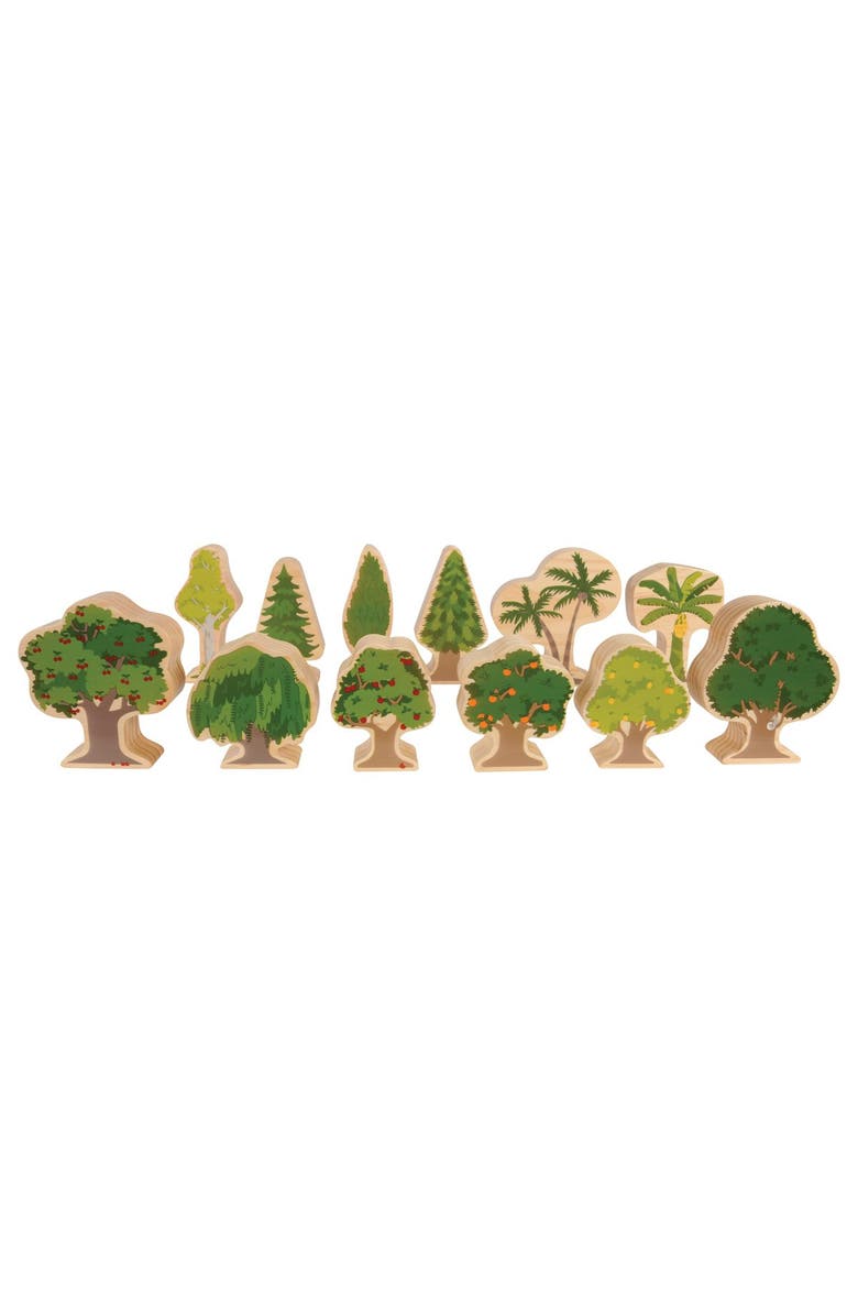 Kaplan Early Learning Company Four Seasons Wood Trees - Double-Sided, Main, color, Brown