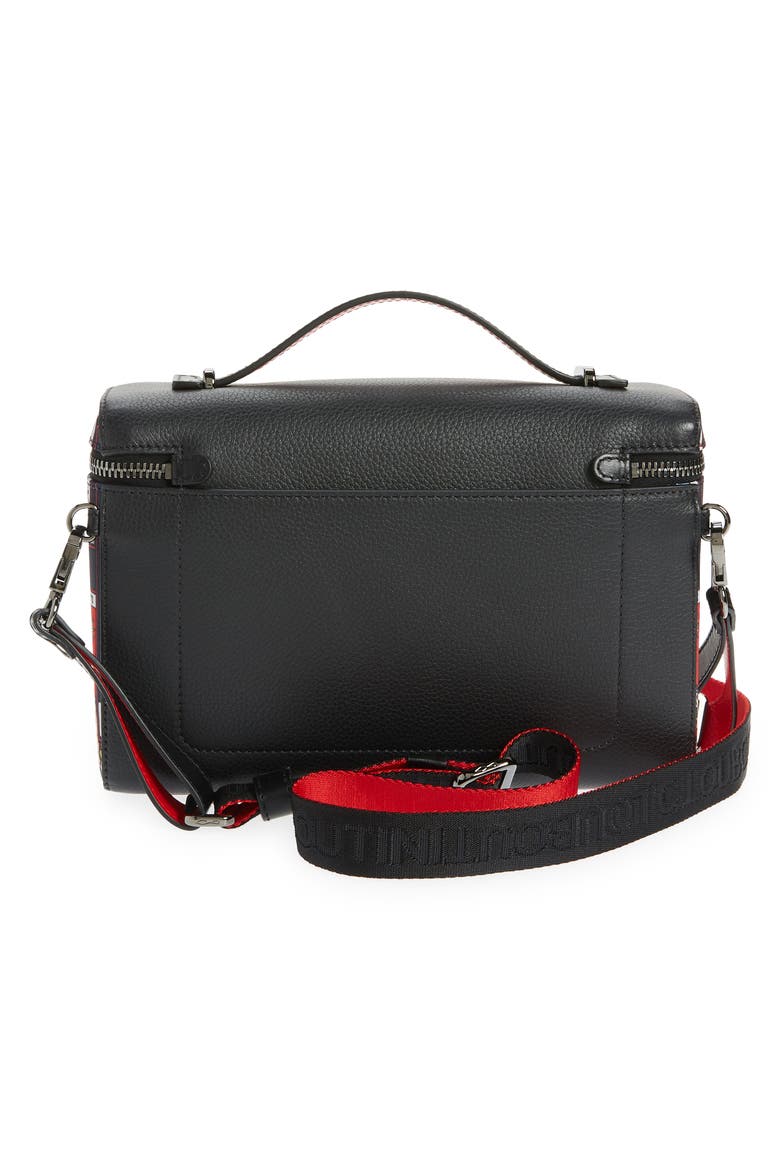 Kypipouch Tarot Print Crossbody Bag, Alternate, color, BLACK-MULTI/ BLACK/ GUN METAL