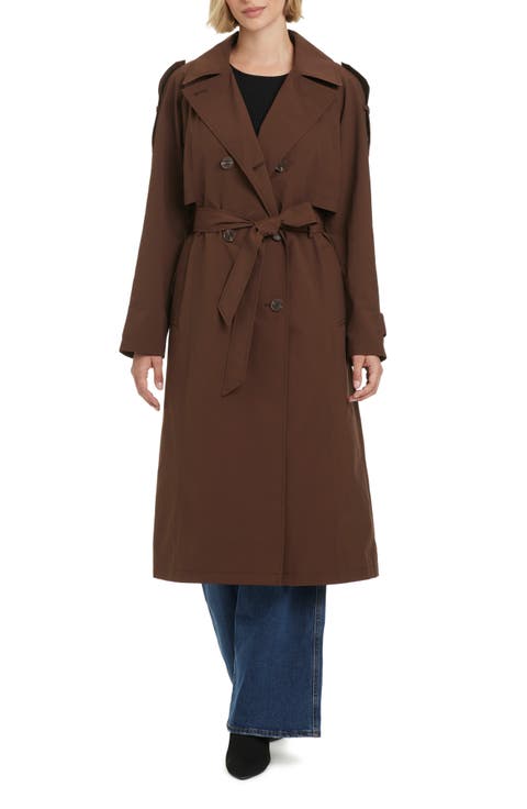 Water Resistant Double Breasted Trench Coat