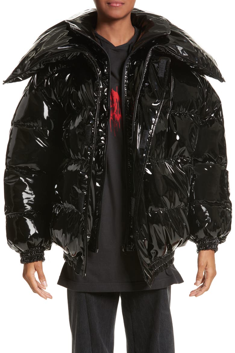 Miss Webcam Puffer Jacket, Main, color, BLACK