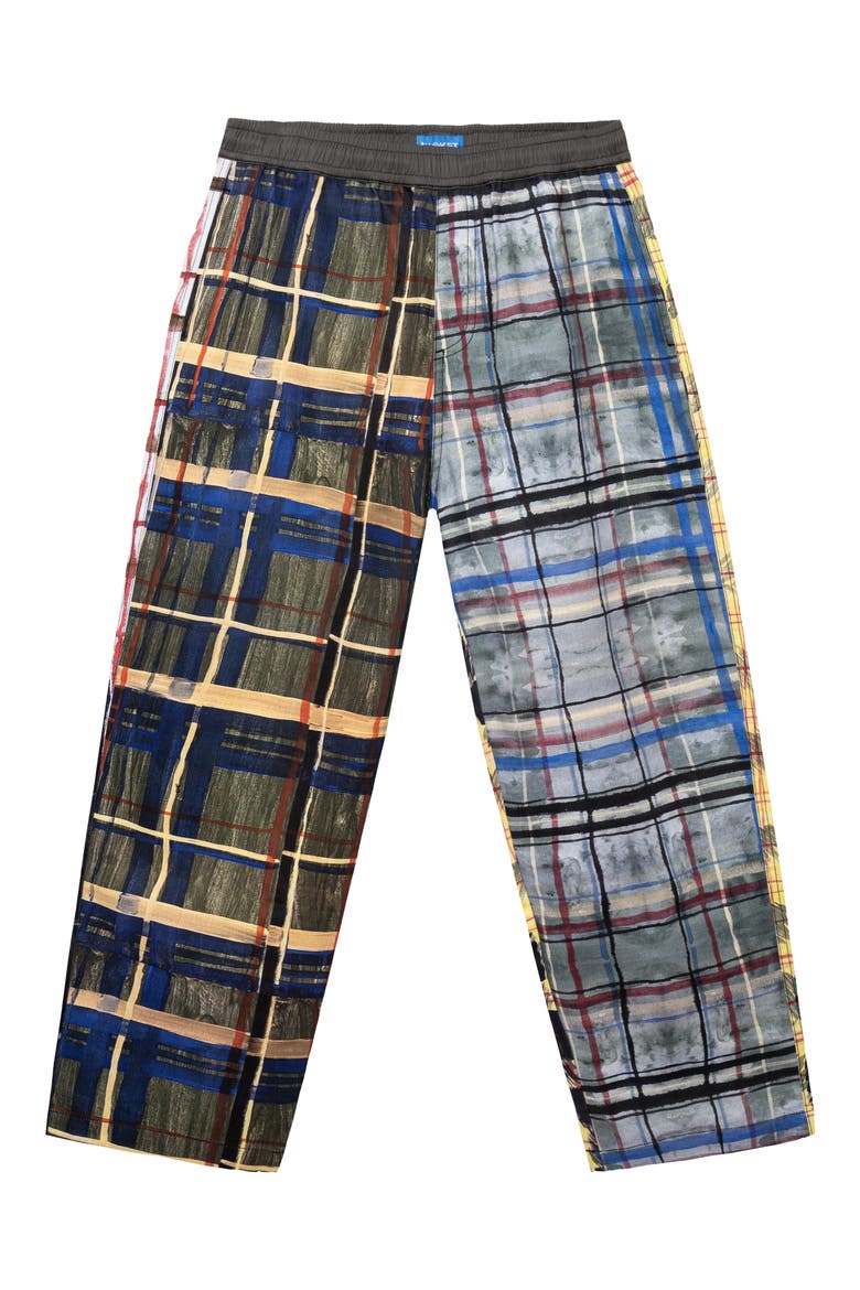 Air Troy Mixed Plaid Pants, Main, color, GREY MULTI