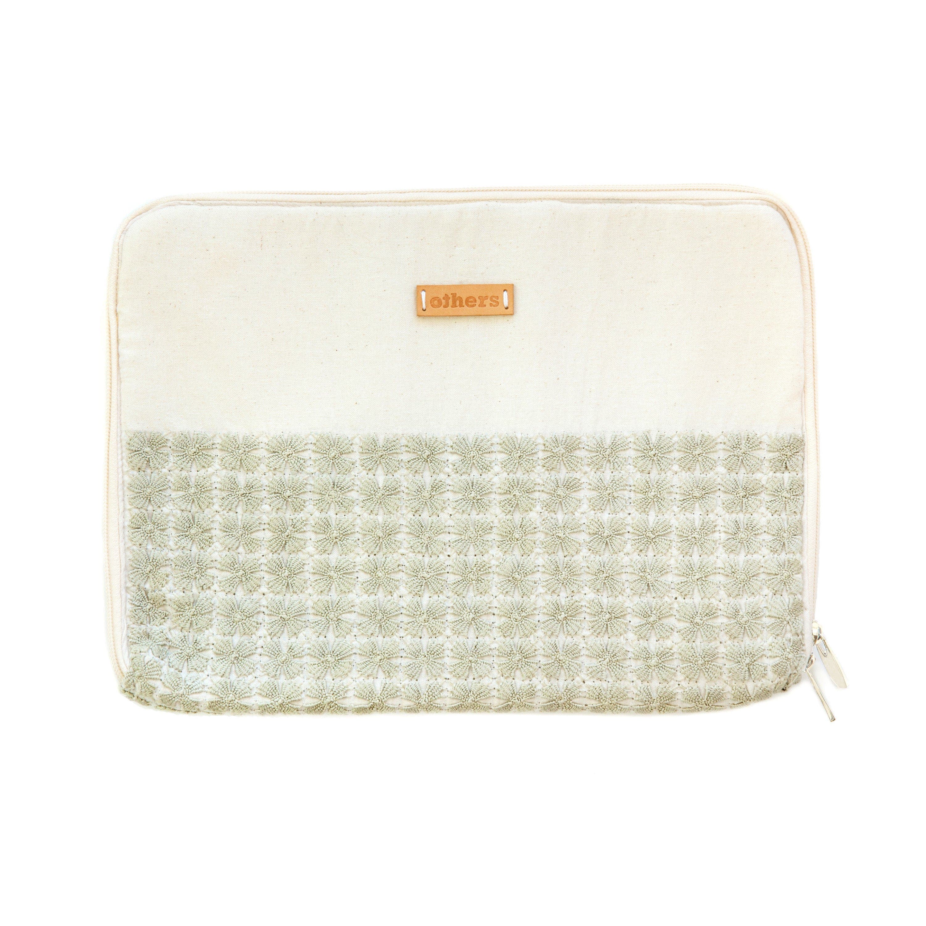 Others Trade for Hope Embroidered Tablet Sleeve, Main, color, Green