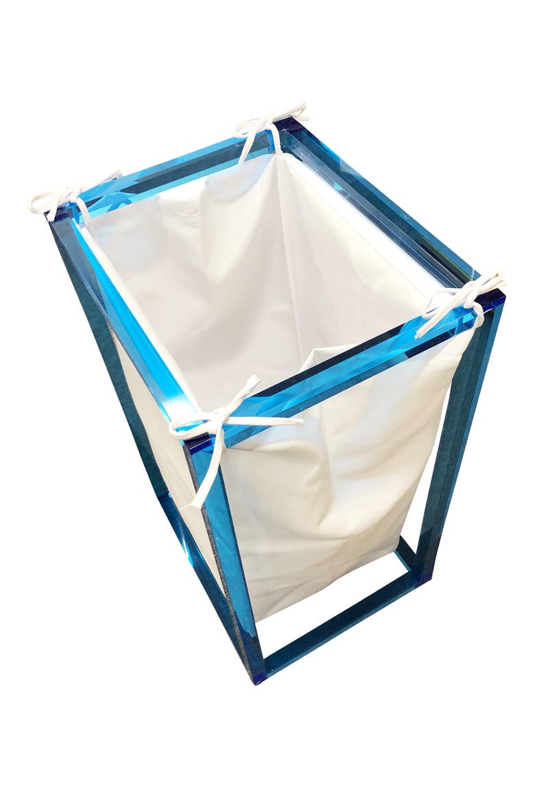 Lucite Hamper, Main, color, NEON BLUE