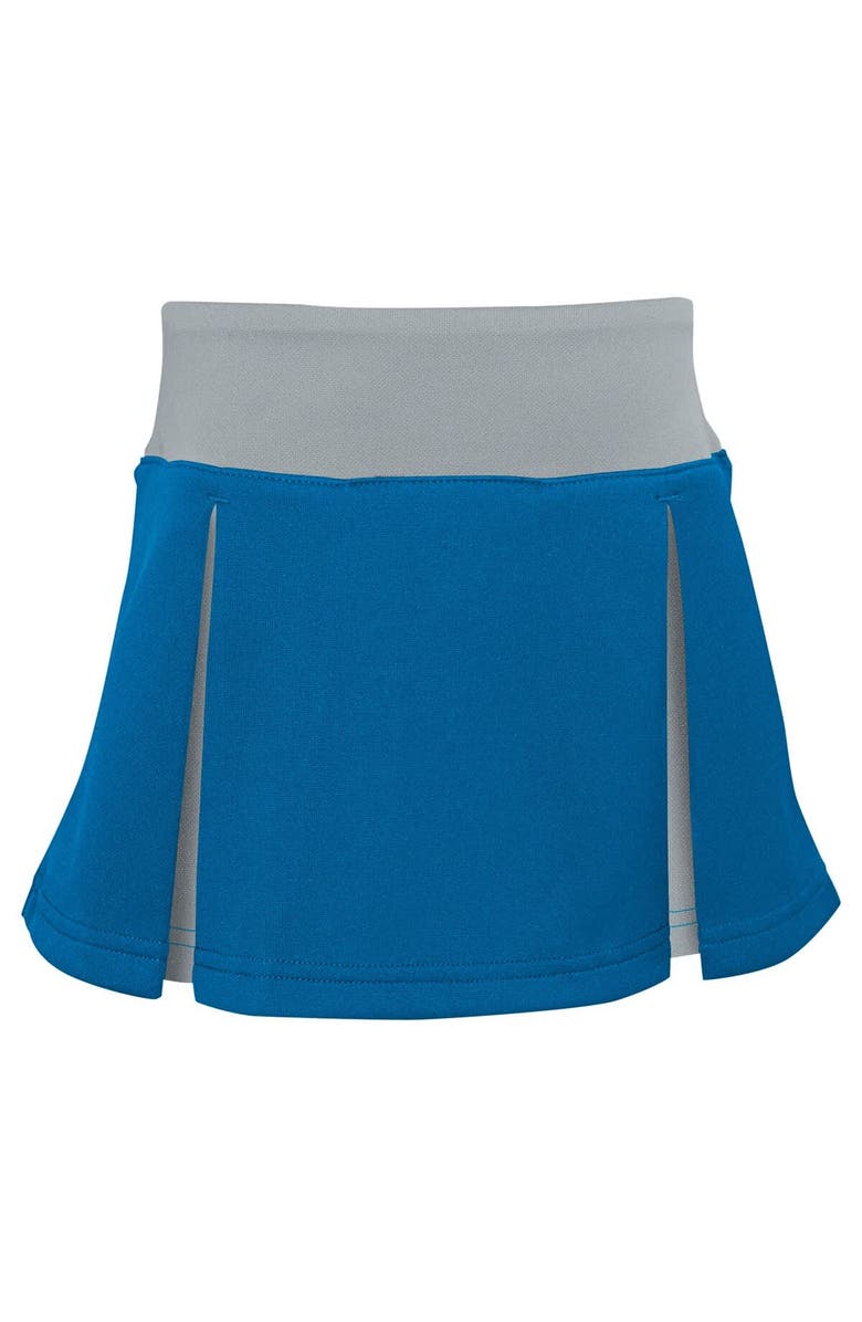 Outerstuff Girls Toddler Blue Detroit Lions Spirit Cheer Two-Piece Cheerleader Set with Bloomers, Alternate, color, Blue