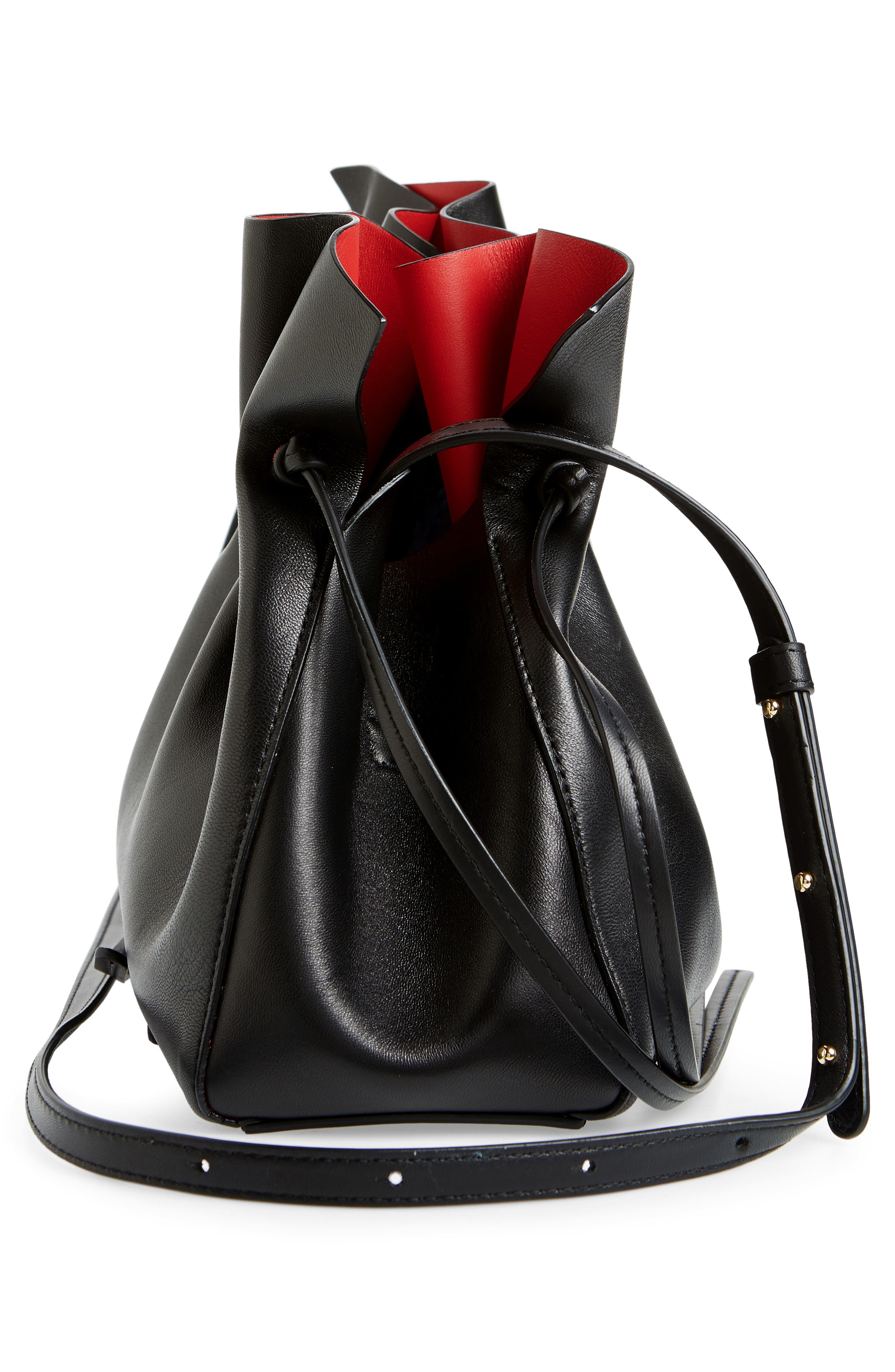 Mansur Gavriel Lambskin Leather Drawstring Bag, Alternate, color, 