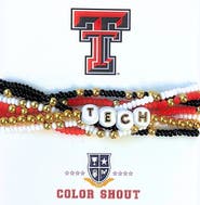 Color Shout Texas Tech Lucky 7 Bracelet Set