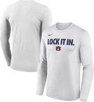 Nike Men's Nike  White Auburn Tigers 2026 On-Court Bench Long Sleeve T-Shirt