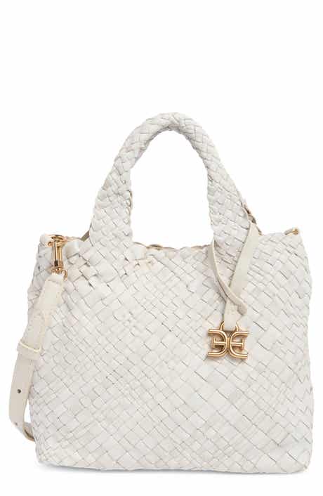 Sam Edelman Small Priya Woven Leather Tote