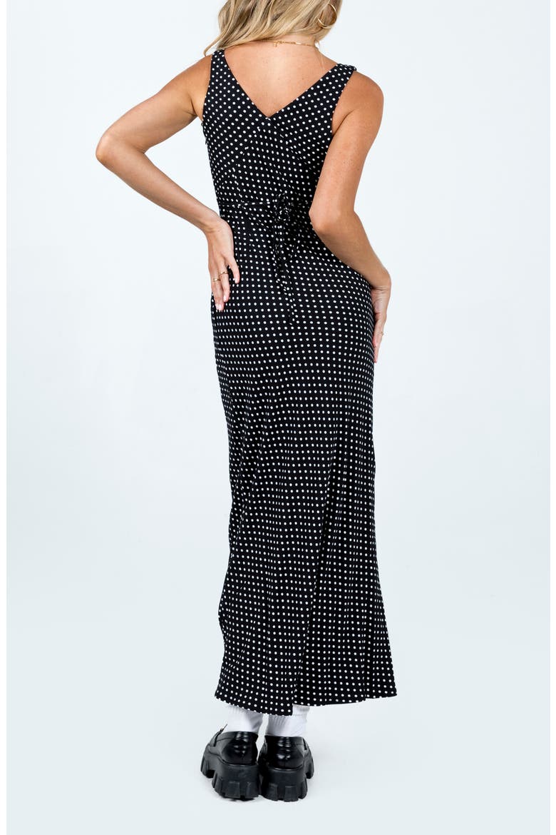 Nellie Polka Dot Maxi Dress, Alternate, color, BLACK POLKA DOT