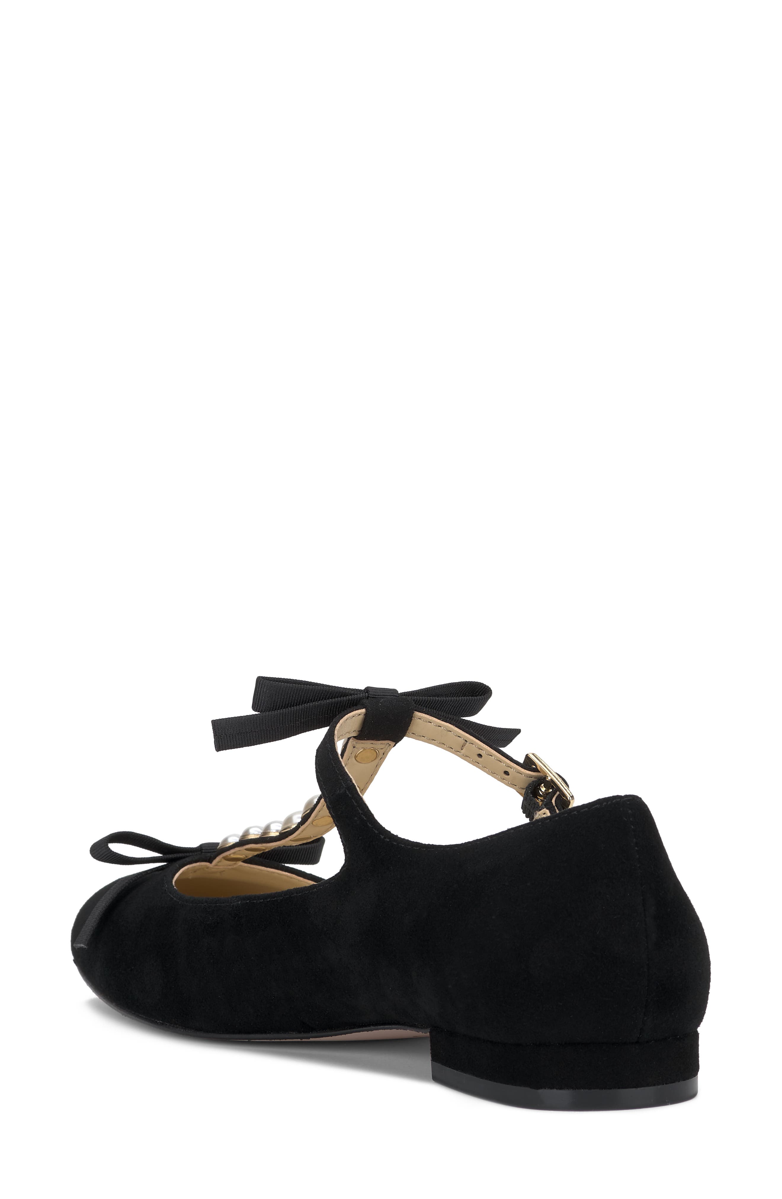 Jessica Simpson Jolliya T-Strap Flat, Alternate, color, Black