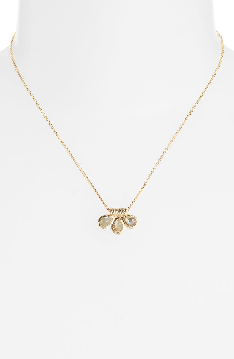 Kiara by Ki-ele Chiara Pendant Necklace, Alternate, color, Gold