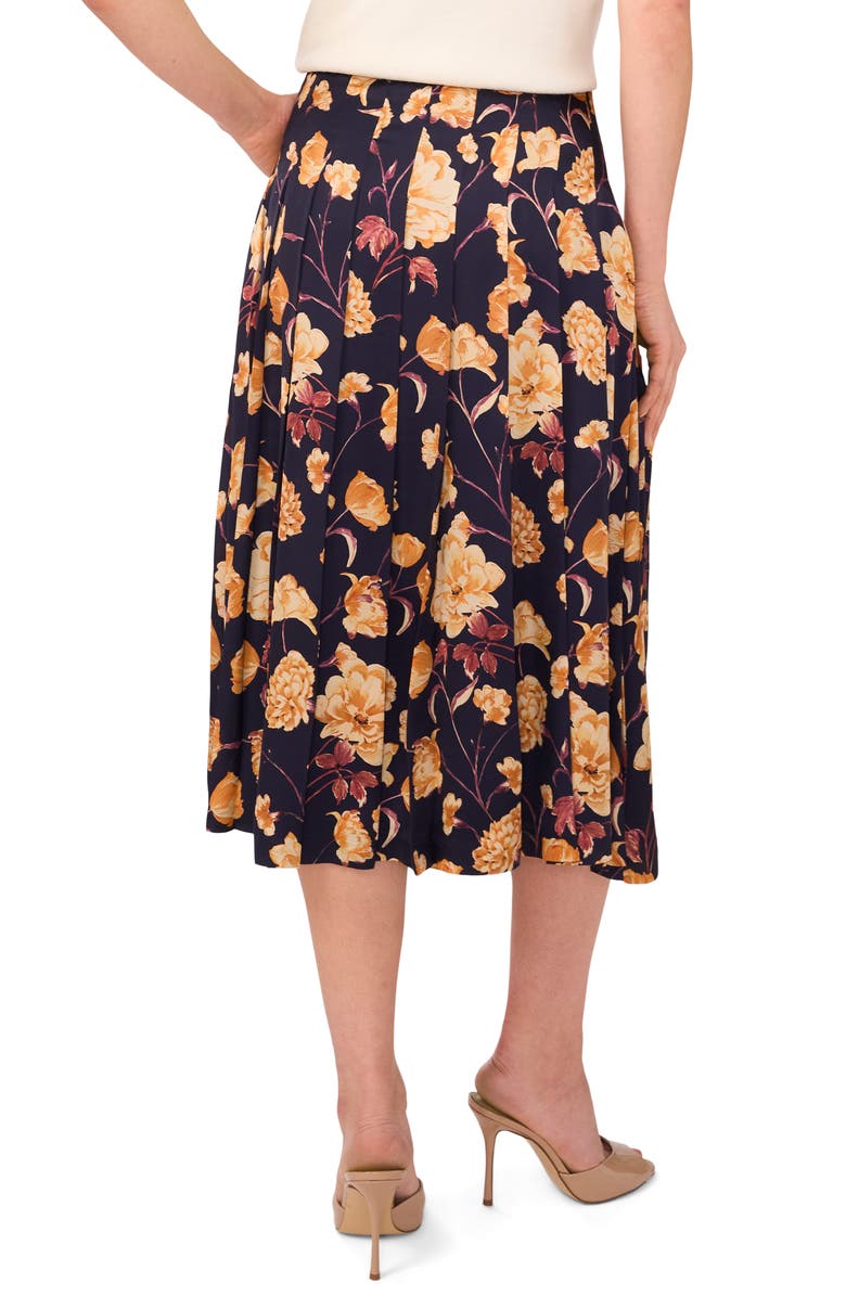 Ted Baker Pleated Midi Skirt, Alternate, color, Baritone Blue